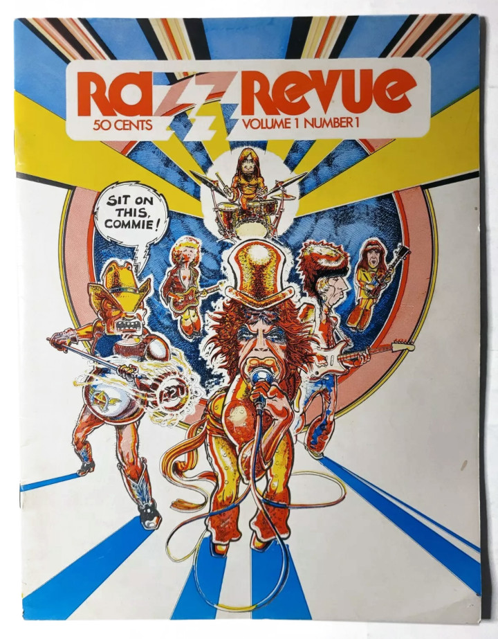 razz revue cover Rare 1972 RAZZ REVUE Magazine (Phoenix AZ Underground Press) V.1 #1