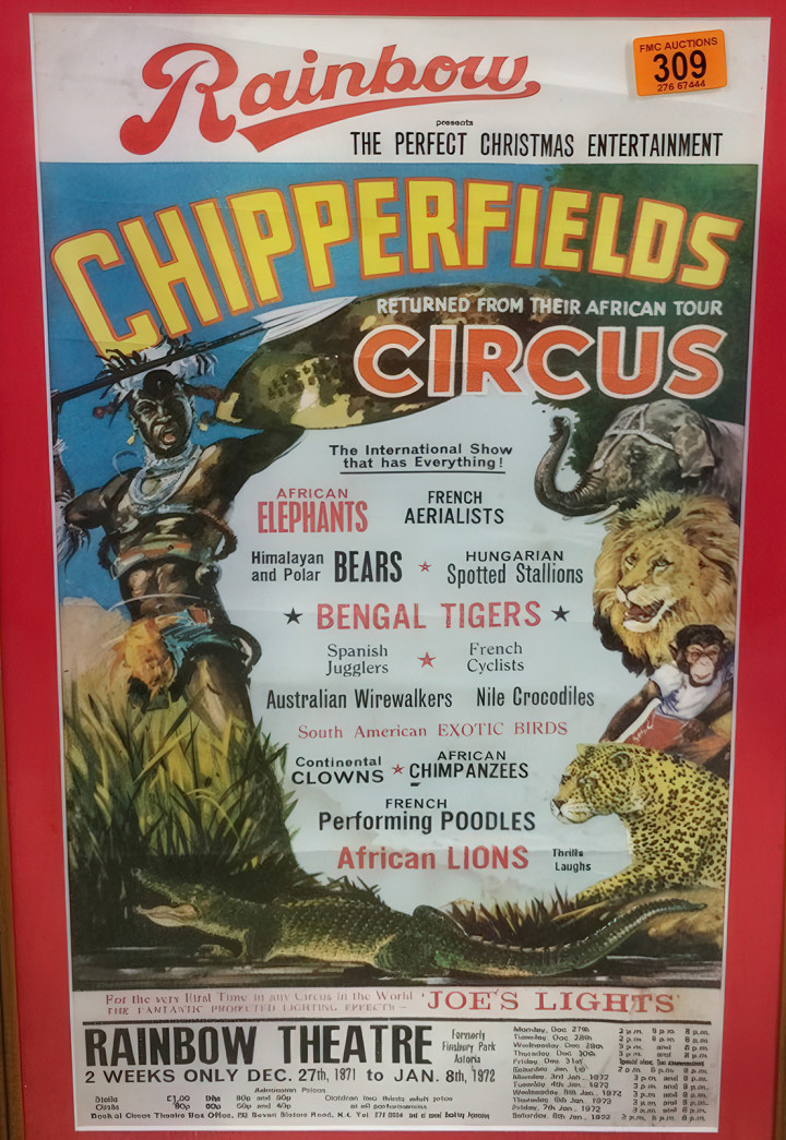 Chipperfields Circus poster web