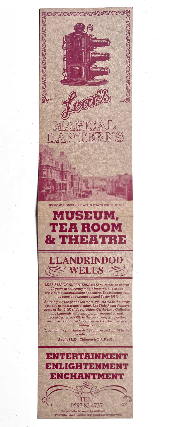 Lears Museum leaflet 1991