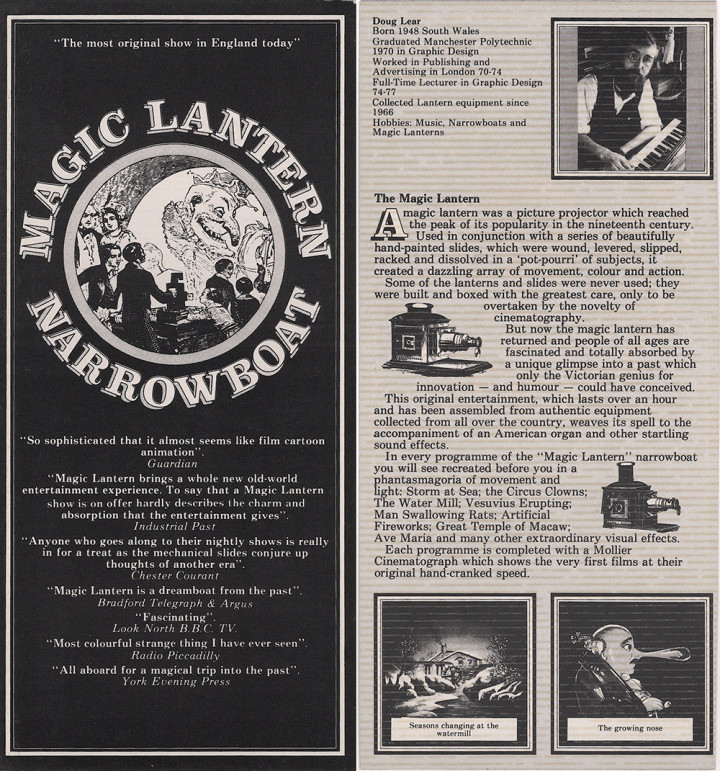 Magic Lantern flyer front and back